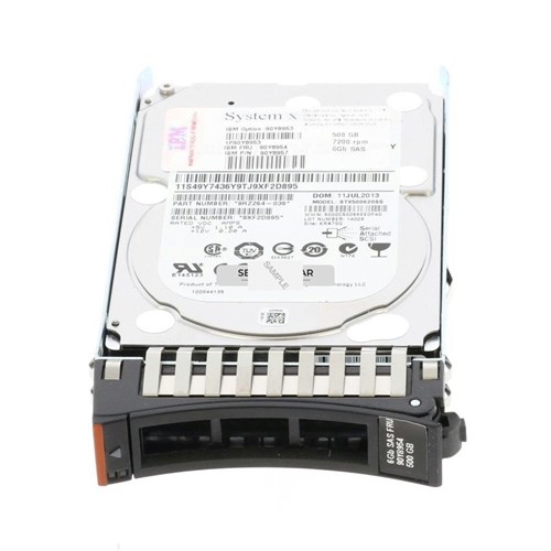 00NA587 Жесткий диск 500GB 7.2K 6Gbps NL SAS 2.5in SFF G2HS HDD 00NA587