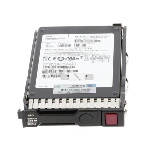 867212-001 Жесткий диск HP 7.68TB SAS 12G Read Intensive SFF SSD 867212-001