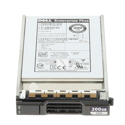 W4033-COMPELLENT Жесткий диск 200GB SSD 2.5 SAS 6G COMPELLENT HUSSL4020BSS600 W4033-COMPELLENT