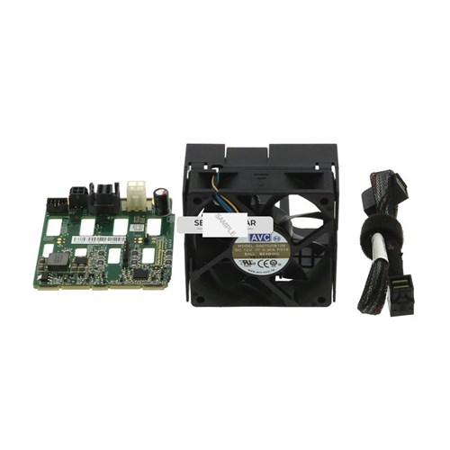 A3C40176097 Запчасти 4x2.5in SAS HDD Backplane w/ Fan and SAS Cable A3C40176097