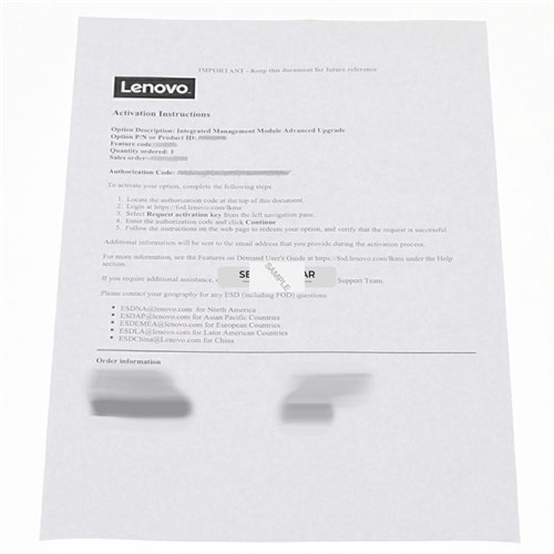 00Y3655 Express IBM Integrated Management Module Advanced 00Y3655