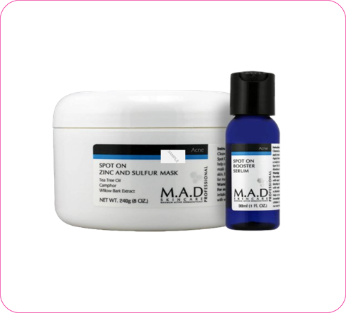 Подсушивающая маска с цинком и серой + Сыворотка-бустер анти-акне pH 2.0 103039505972