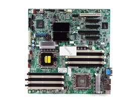 519728-001 Материнская Плата Hewlett-Packard i5500 Dual Socket 1366 12DDR3 6SATAII PCI-E16x 3PCI-E8x PCI SVGA 2xGbLAN E-ATX 5860Mhz For ML150G6 519728-001
